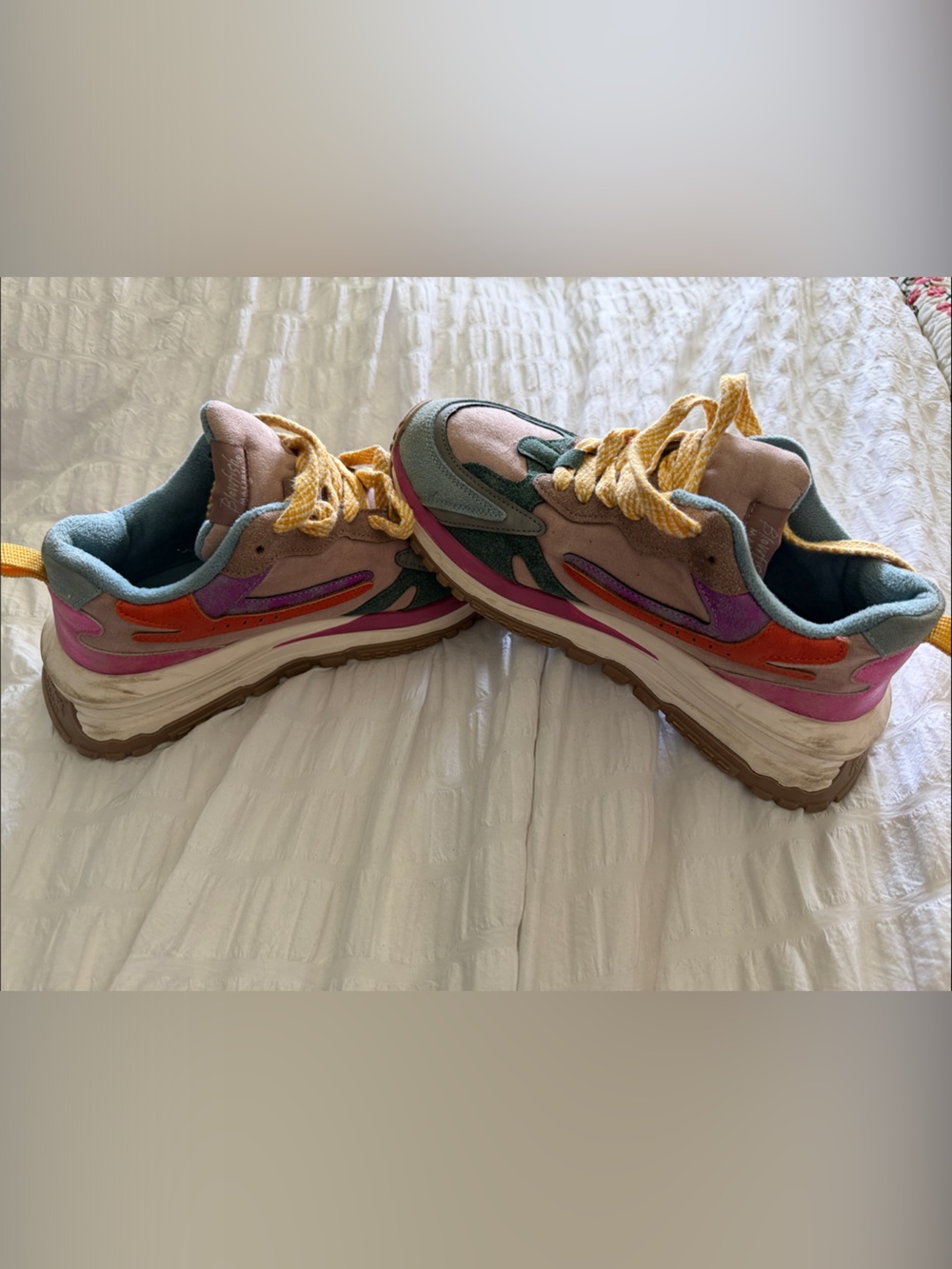 Blowfish Malibu Sneakers in Pink, Green, Orange & Yellow